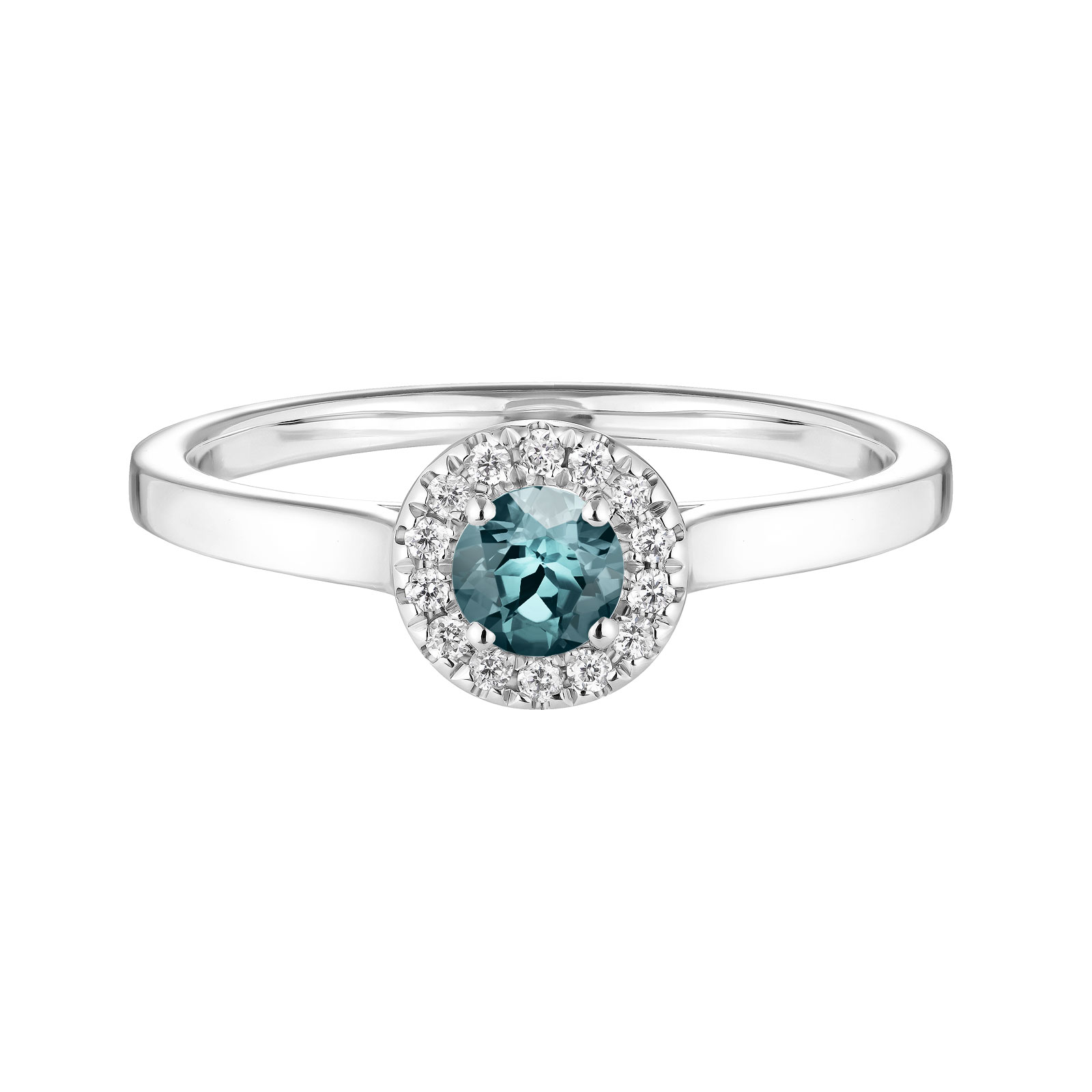 Rétromantique S Platinum Blue Grey Sapphire Ring | Gemmyo